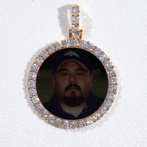 3D CIRCLE CUSTOM PICTURE PENDANT SMALL SIZE