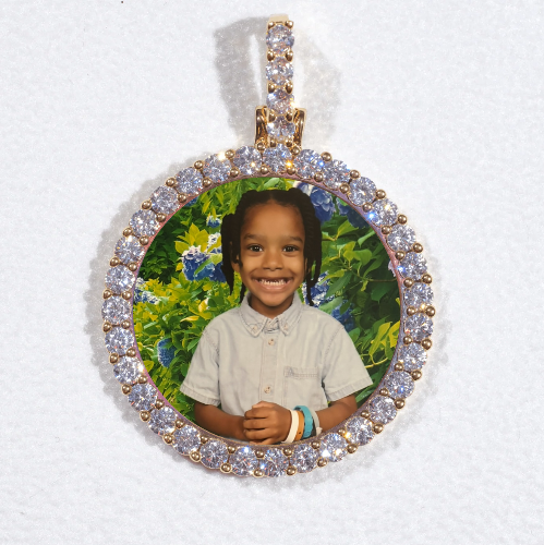 3D CIRCLE CUSTOM PICTURE PENDANT SMALL SIZE