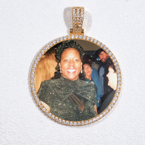 MEDIUM 3D CIRCLE CUSTOM PICTURE PENDANT