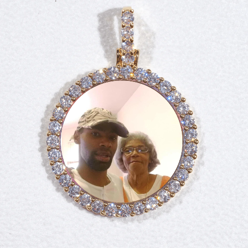 3D CIRCLE CUSTOM PICTURE PENDANT SMALL SIZE