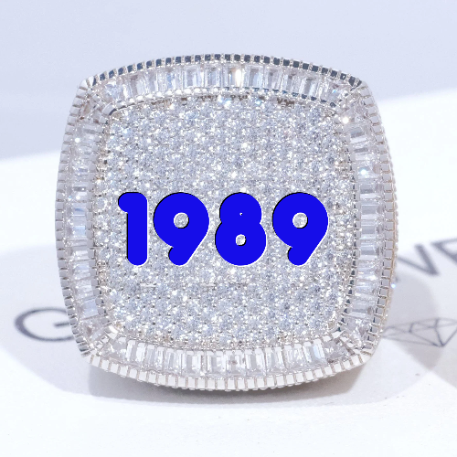 CUSTOM LETTER 3D ICED RING