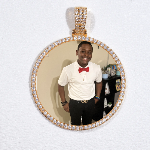 MEDIUM 3D CIRCLE CUSTOM PICTURE PENDANT