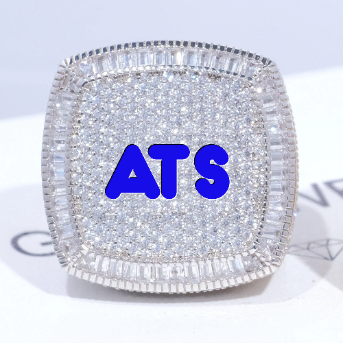 CUSTOM LETTER 3D ICED RING