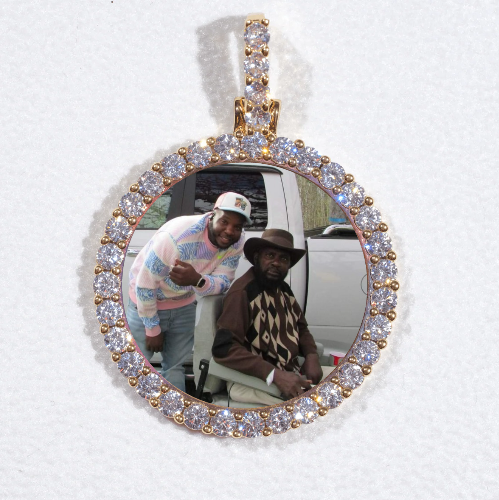3D CIRCLE CUSTOM PICTURE PENDANT SMALL SIZE