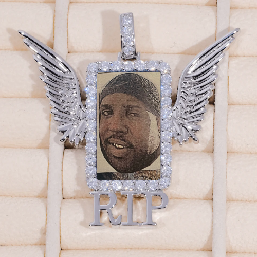 RIP WING 3D CUSTOM PICTURE PENDANT