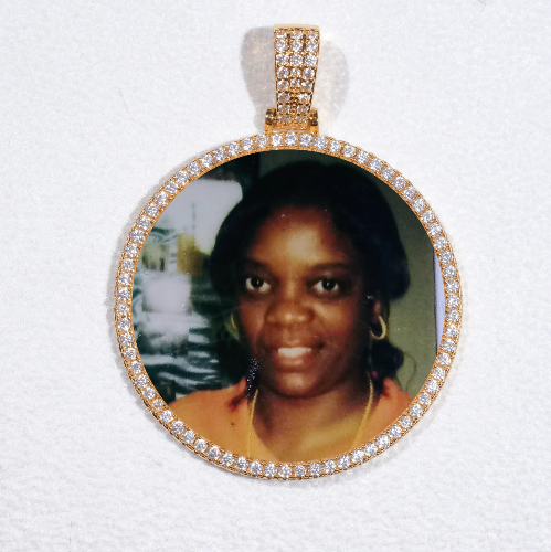 MEDIUM 3D CIRCLE CUSTOM PICTURE PENDANT