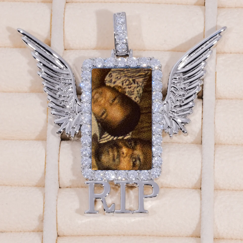 RIP WING 3D CUSTOM PICTURE PENDANT