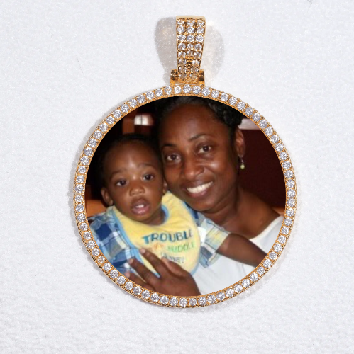 MEDIUM 3D CIRCLE CUSTOM PICTURE PENDANT