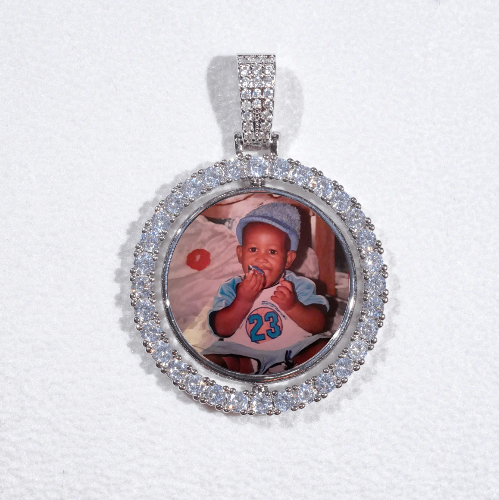 3D Spinning 2-Faced Custom Picture Pendant