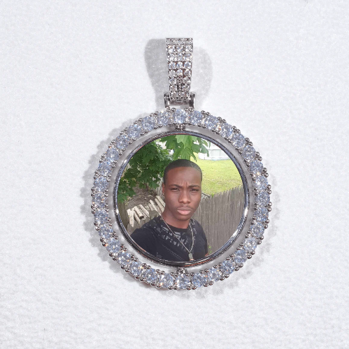 3D Spinning 2-Faced Custom Picture Pendant