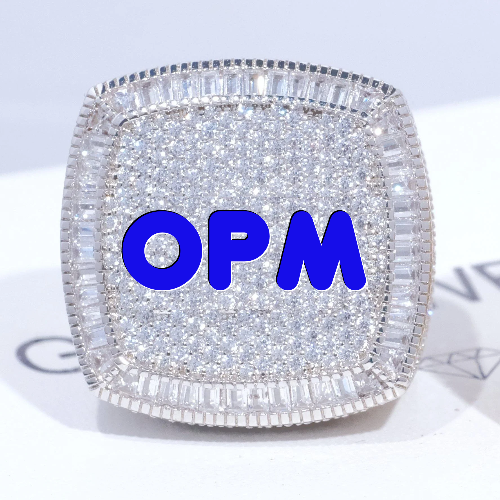 CUSTOM LETTER 3D ICED RING