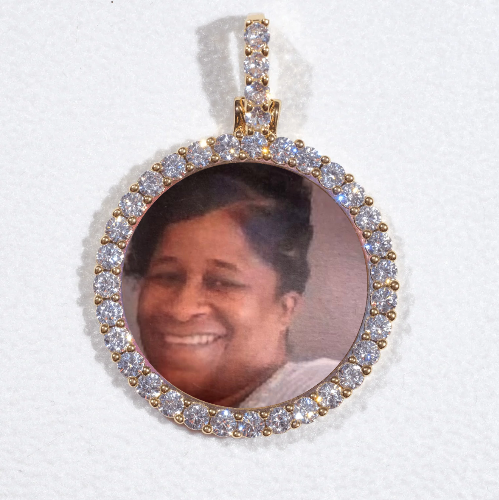 3D CIRCLE CUSTOM PICTURE PENDANT SMALL SIZE
