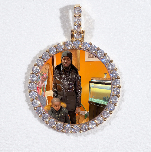 3D CIRCLE CUSTOM PICTURE PENDANT SMALL SIZE