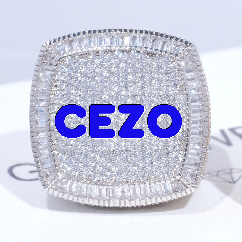 CUSTOM LETTER 3D ICED RING