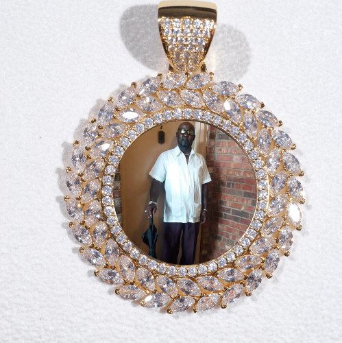 Large 3D Wheat Ear Custom Picture Pendant