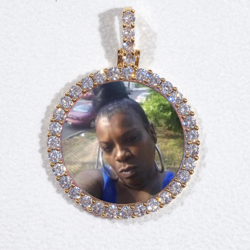 3D CIRCLE CUSTOM PICTURE PENDANT SMALL SIZE