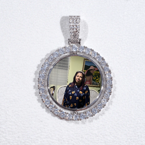 3D Spinning 2-Faced Custom Picture Pendant