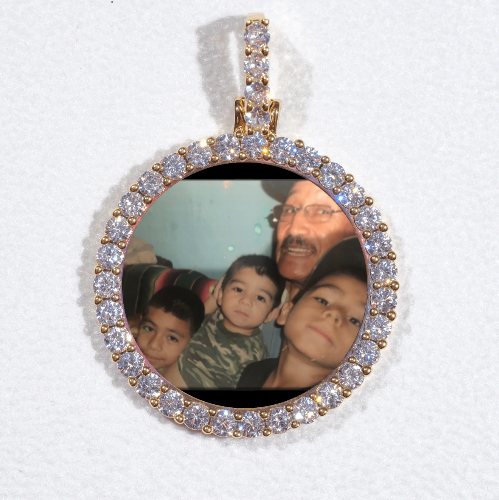 3D CIRCLE CUSTOM PICTURE PENDANT SMALL SIZE