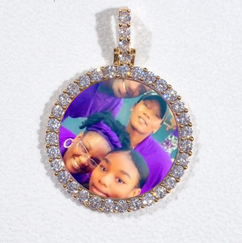 3D CIRCLE CUSTOM PICTURE PENDANT SMALL SIZE