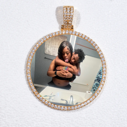 MEDIUM 3D CIRCLE CUSTOM PICTURE PENDANT