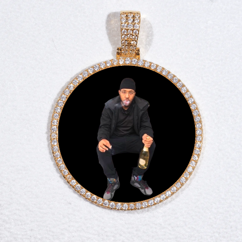MEDIUM 3D CIRCLE CUSTOM PICTURE PENDANT