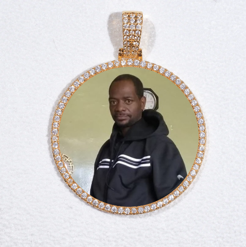 MEDIUM 3D CIRCLE CUSTOM PICTURE PENDANT