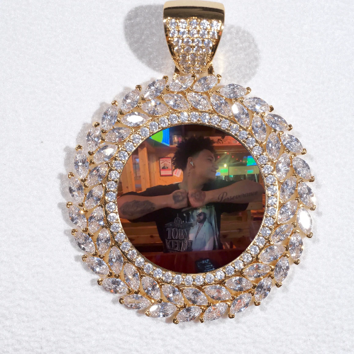 Large 3D Wheat Ear Custom Picture Pendant