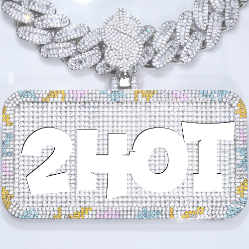 CUSTOM LETTER NECKLACE 3D COLORFUL SQUARE