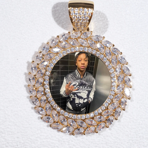 Large 3D Wheat Ear Custom Picture Pendant