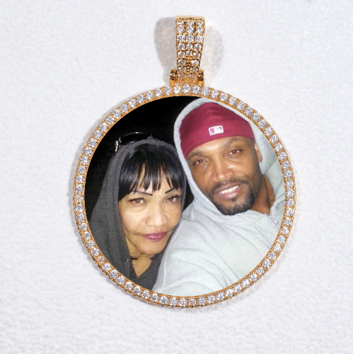MEDIUM 3D CIRCLE CUSTOM PICTURE PENDANT