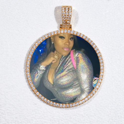 MEDIUM 3D CIRCLE CUSTOM PICTURE PENDANT