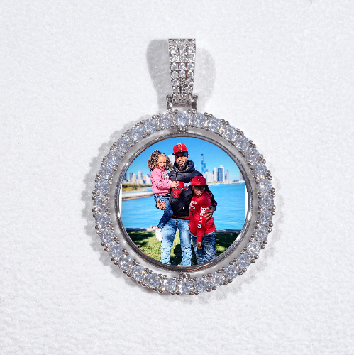 3D Spinning 2-Faced Custom Picture Pendant