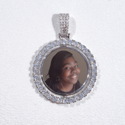 3D Spinning 2-Faced Custom Picture Pendant