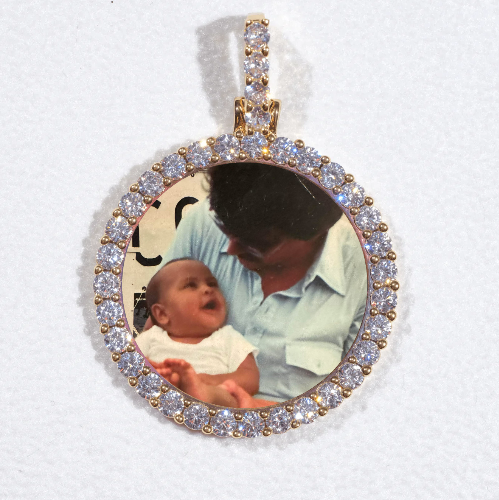 3D CIRCLE CUSTOM PICTURE PENDANT SMALL SIZE
