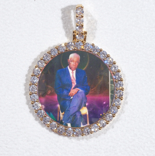 3D CIRCLE CUSTOM PICTURE PENDANT SMALL SIZE