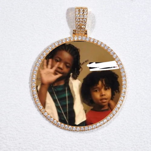 MEDIUM 3D CIRCLE CUSTOM PICTURE PENDANT