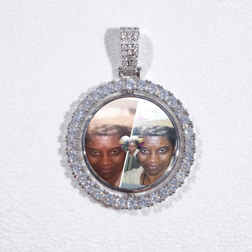 3D Spinning 2-Faced Custom Picture Pendant