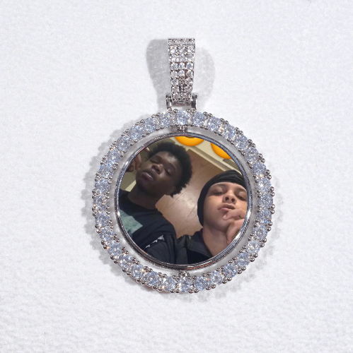 3D Spinning 2-Faced Custom Picture Pendant