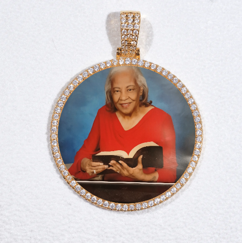 MEDIUM 3D CIRCLE CUSTOM PICTURE PENDANT