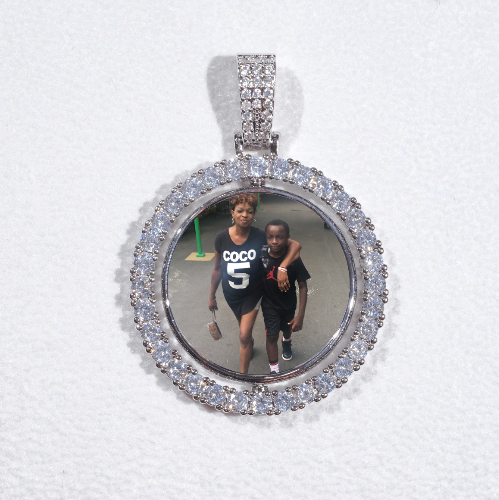 3D Spinning 2-Faced Custom Picture Pendant