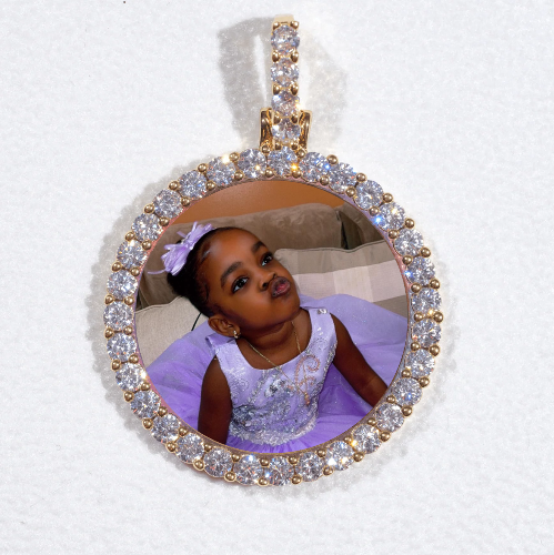 3D CIRCLE CUSTOM PICTURE PENDANT SMALL SIZE
