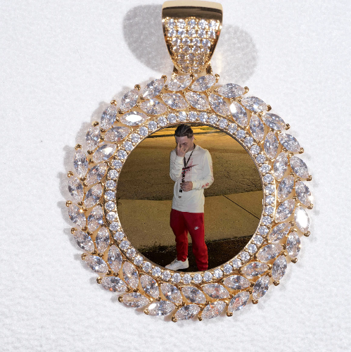 Large 3D Wheat Ear Custom Picture Pendant