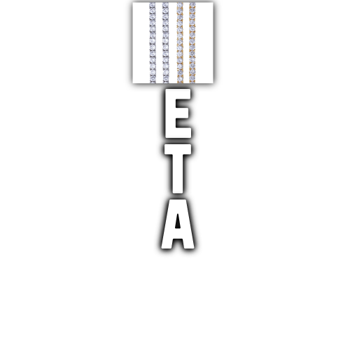 Custom Letters Baguette Two Layer Necklace
