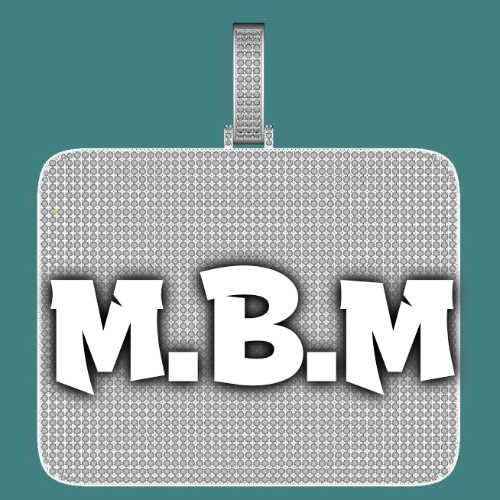 CUSTOM LETTER NECKLACE 3D BIG SQUARE