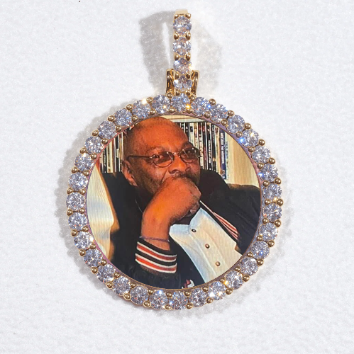 3D CIRCLE CUSTOM PICTURE PENDANT SMALL SIZE