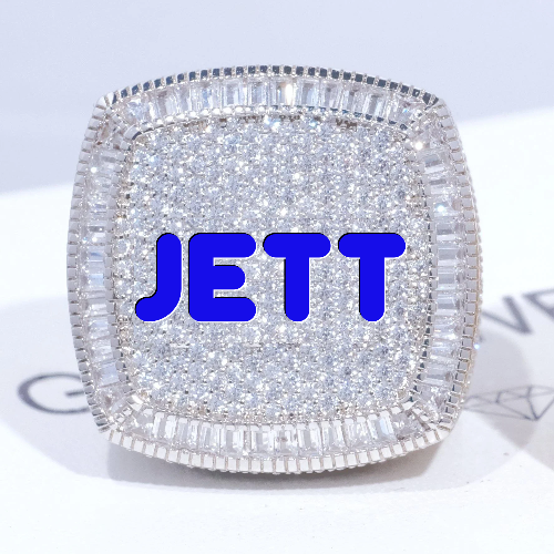 CUSTOM LETTER 3D ICED RING