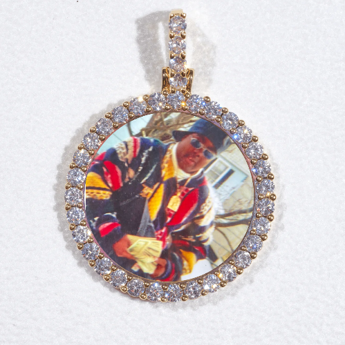 3D CIRCLE CUSTOM PICTURE PENDANT SMALL SIZE