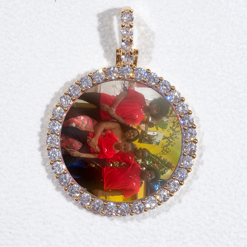 3D CIRCLE CUSTOM PICTURE PENDANT SMALL SIZE