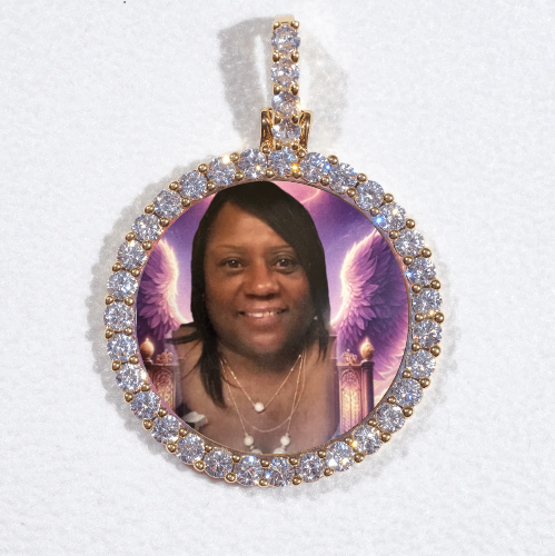 3D CIRCLE CUSTOM PICTURE PENDANT SMALL SIZE
