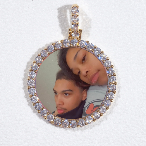 3D CIRCLE CUSTOM PICTURE PENDANT SMALL SIZE